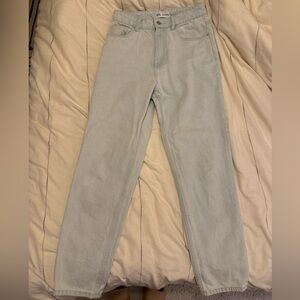 Zara Light Blue Wash Mom Jeans